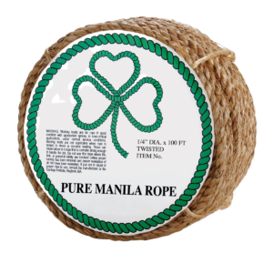 Erin Rope 3 Strand Natural Fiber Manila Rope Mini Coil