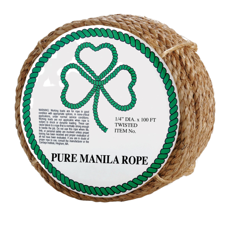 3 Strand Twisted Natural Fiber Manila Rope Strong & Durable Natural