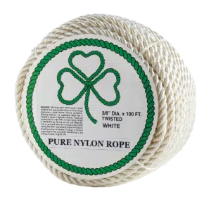 Erin Rope 3 Strand White Nylon Rope Mini Coil