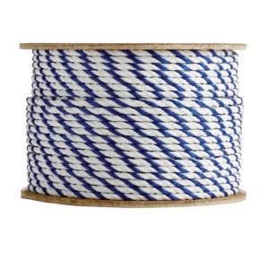 Erin Rope 3 Strand White White Blue Polypropylene Rope