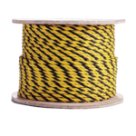 Erin Rope 3 Strand Yellow Yellow Black Polypropylene Barrier Rope
