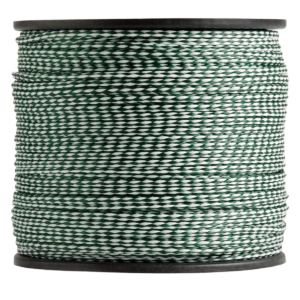 Erin Rope Hollow Braid Polypropylene Green and White