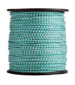 Erin Rope Hollow Braid Polypropylene Teal and White