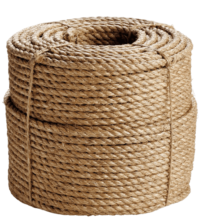 3 strand natural fiber manila rope spool
