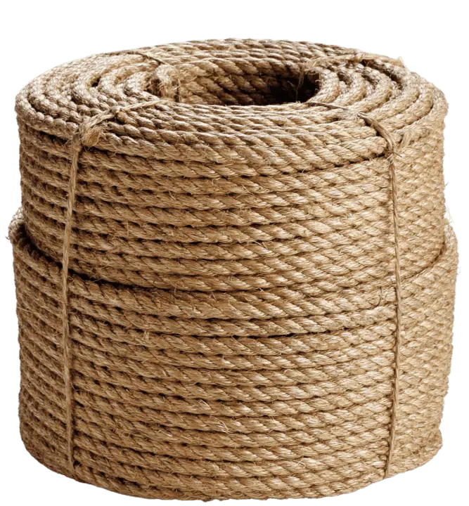 3 strand natural fiber manila rope spool